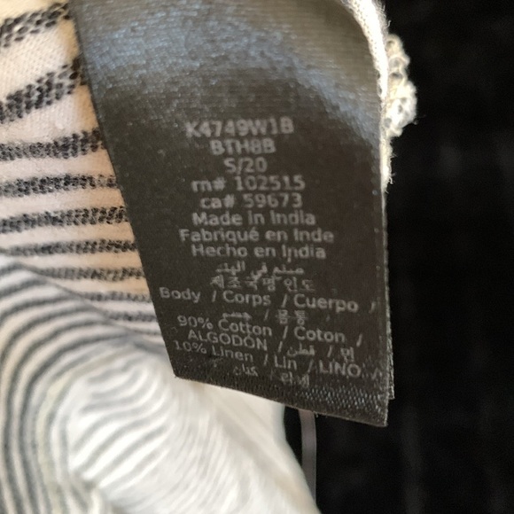 Men’s John Varvatos Star USA EMMETT T-Shirt Size XL Ivory and Black - Picture 7 of 9